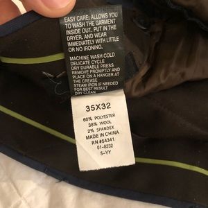 Slim fit Dress Pants 35x32 Wool Blend